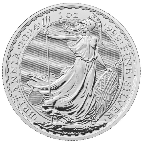Mince / Strieborné investičné / Britannia strieborná investičná minca (2024)