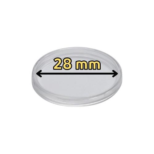 Doplnkové príslušenstvo / Kapsle na mince / Plastová kapsula na mince s priemerom 28 mm