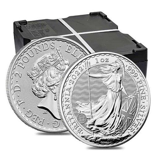 Britannia strieborná minca (2022) 500 ks a viac - strieborna investicna minca 1 oz britannia 2022 monsterbox