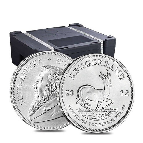 Krugerrand strieborná minca (2022) 500ks a viac - krugerrand strieborna investicna minca 2022 monsterbox