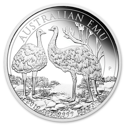Australian Emu strieborná investičná minca  (2019) - investičná strieborná mica Australian Emu 2019 predna strana