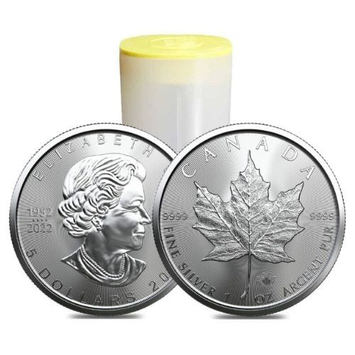 Maple Leaf strieborná minca (2023) 25 ks a viac - maple leaf strieborna investicna minca 2023 tuba