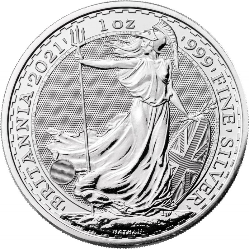 Britannia strieborná minca 2021 - strieborná investičná minca