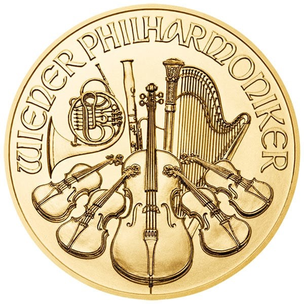Mince / Zlaté investičné / Wiener Philharmoniker 1/2 oz (2021)