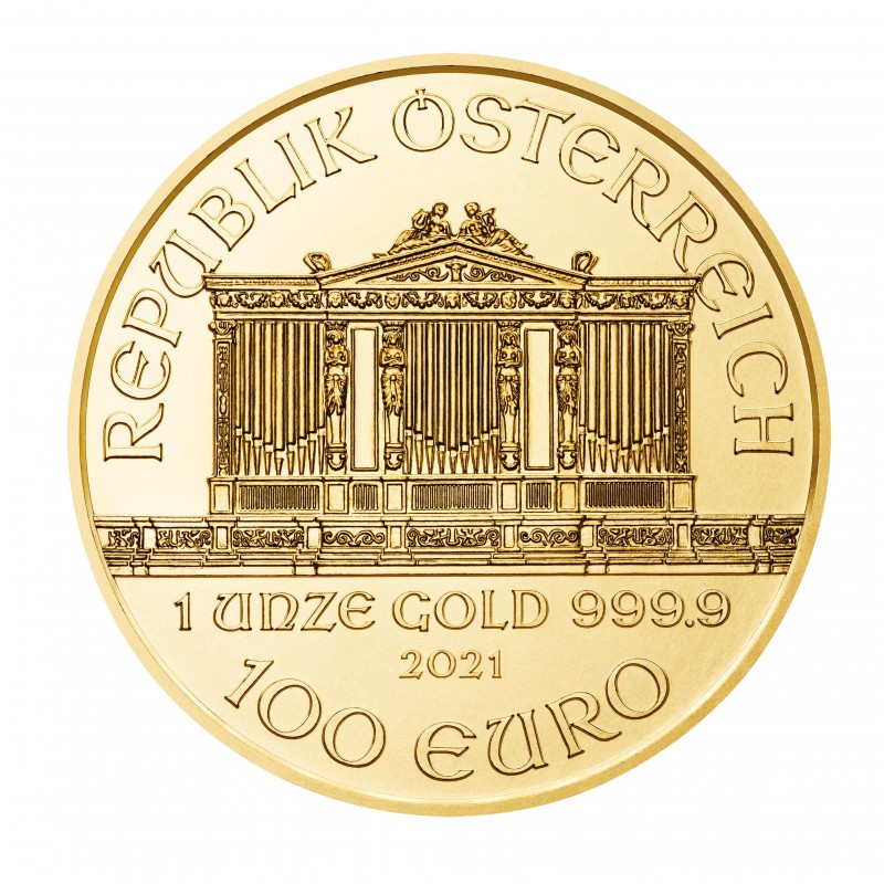 Wiener Philharmoniker 1oz (2021) - zlatá investičná minca