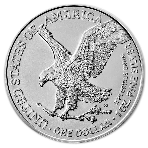 American Eagle 1 oz (2021) nový dizajn - strieborná investičná minca