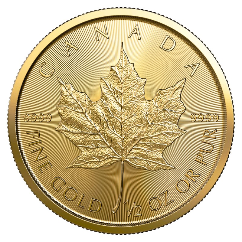 Mince / Zlaté investičné / Maple Leaf 1/2 oz (2021)