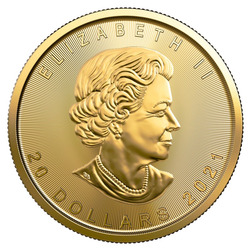 Maple Leaf 1/2 oz (2021) - zlatá investičná minca