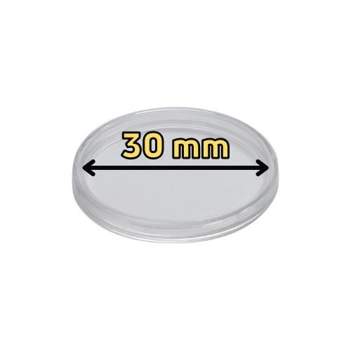 Doplnkové príslušenstvo / Kapsle na mince / Plastová kapsula na mince s priemerom 30 mm