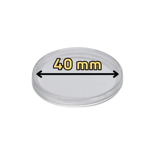 Doplnkové príslušenstvo / Kapsle na mince / Plastová kapsula na mince s priemerom 40 mm