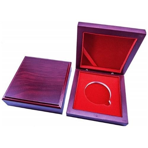 Drevená etue na mincu mahagón (červená) - drevena etue na mince mahgon cervena