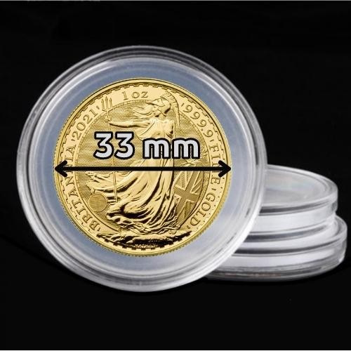 Doplnkové príslušenstvo / Kapsle na mince / Kapsule na mince s priemerom 33 mm