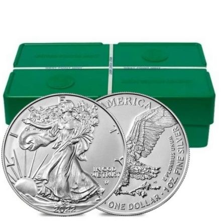 American Eagle strieborná minca (2022) - american eagle strieborna investicna minca 2022 monsterbox