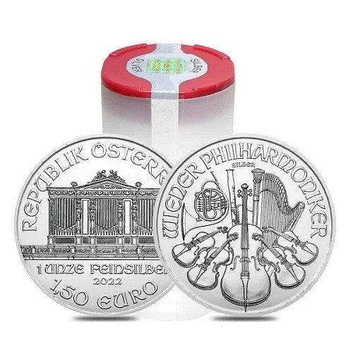 Philharmoniker strieborná minca (2022) 20ks a viac - wiener philharmoniker strieborna investicna minca 2022 tuba