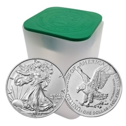 A. Eagle strieborná minca (2022) 20 ks a viac - american eagle strieborna investicna minca 2022 tuba